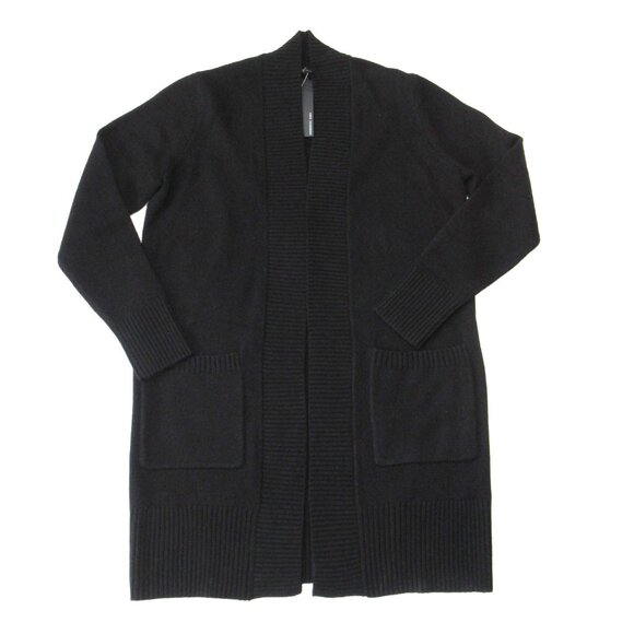 NWT Banana Republic Cashmere Long Cardigan Sweater in Black XS - Picture 4 of 7
